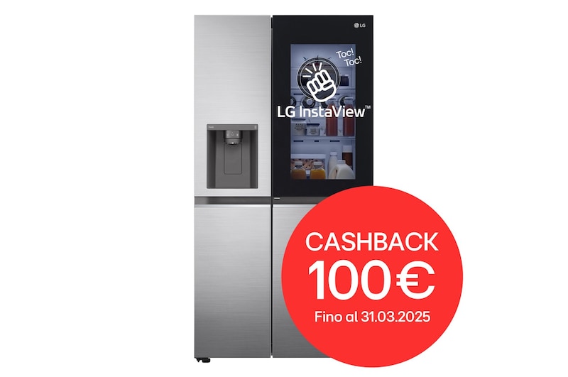 Foto frontale del frigorifero LG GSXV80PZLE